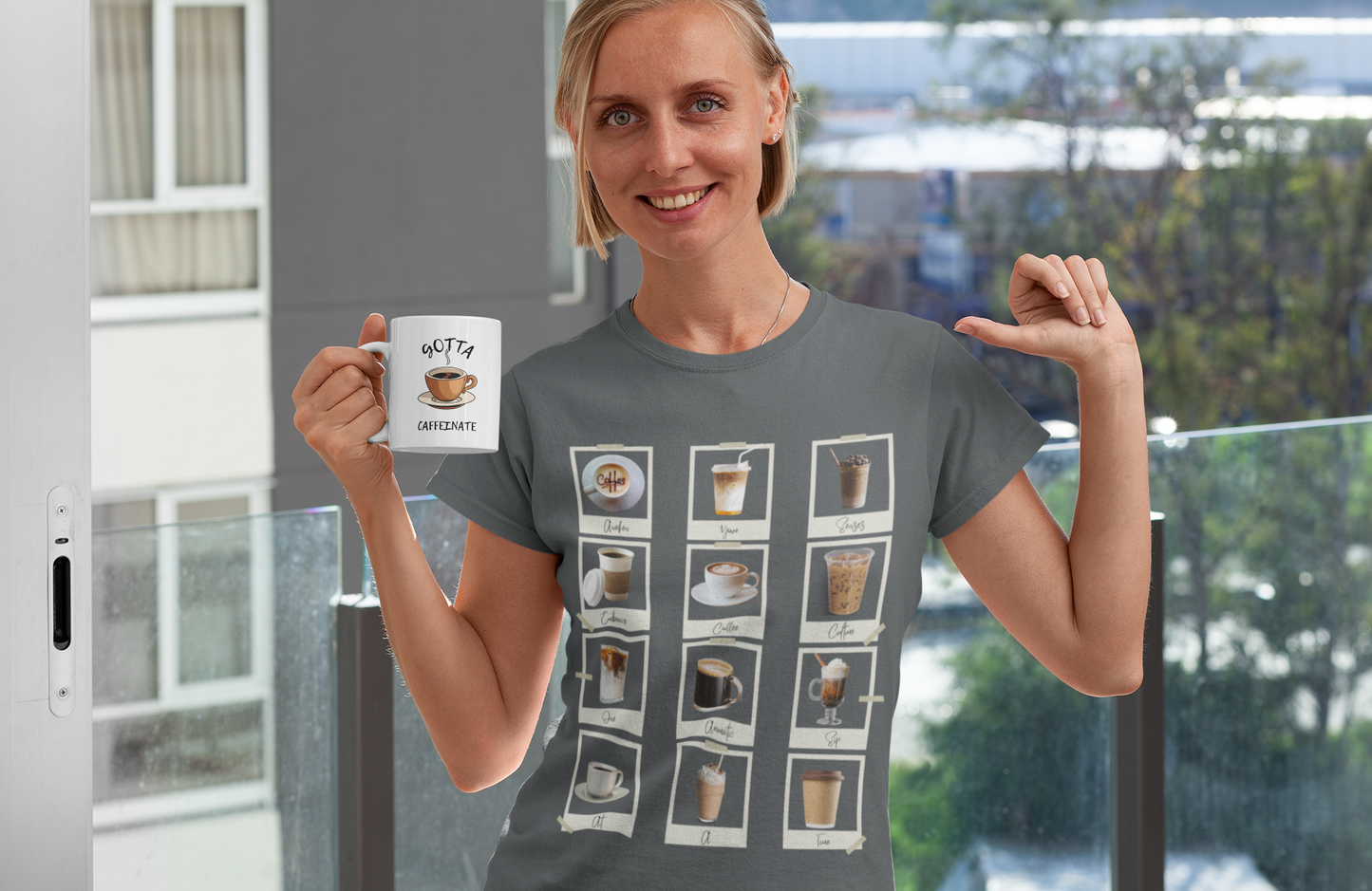 ☕ Coffee Lover’s T-Shirt – Caffeine + Comfort = Perfection