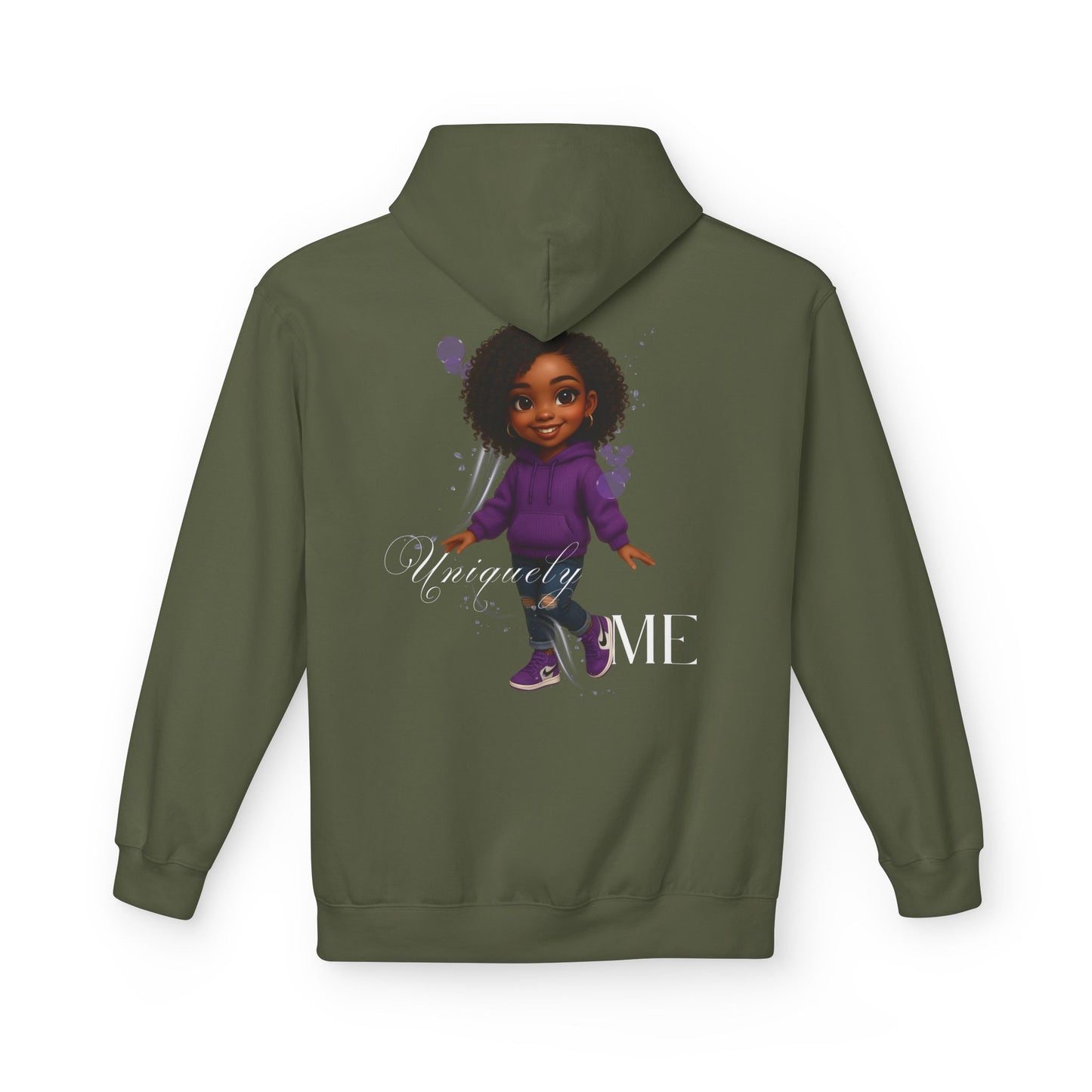 Uniquely Me Hoodie Motivational Graphic Sweatshirt for Confident Women