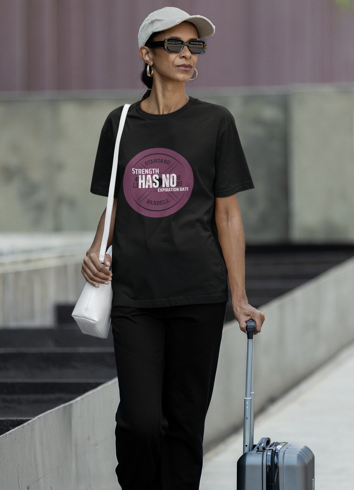 Strength Has No Expiration Date™ Motivational Senior Fitness T-Shirt Active Lifestyle Tee for Strong Ageless Living