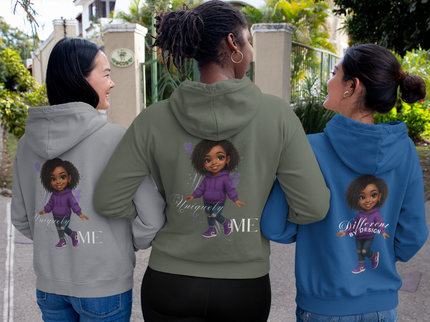 Uniquely Me Hoodie Motivational Graphic Sweatshirt for Confident Women