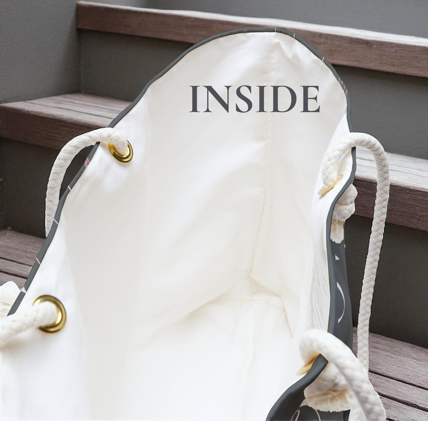 Travel Tote -Grey - Christian Inspirational Weekend Tote Bag Carryall
